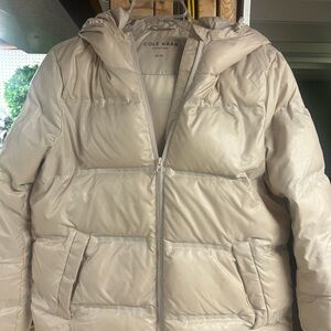 Cole Haan Women's Beige Puffer Jacket